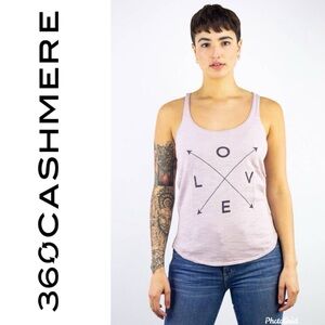 360 Sweater cotton knit “love” tank!